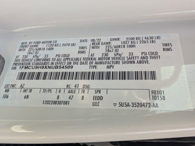 2022 Ford Escape SEL