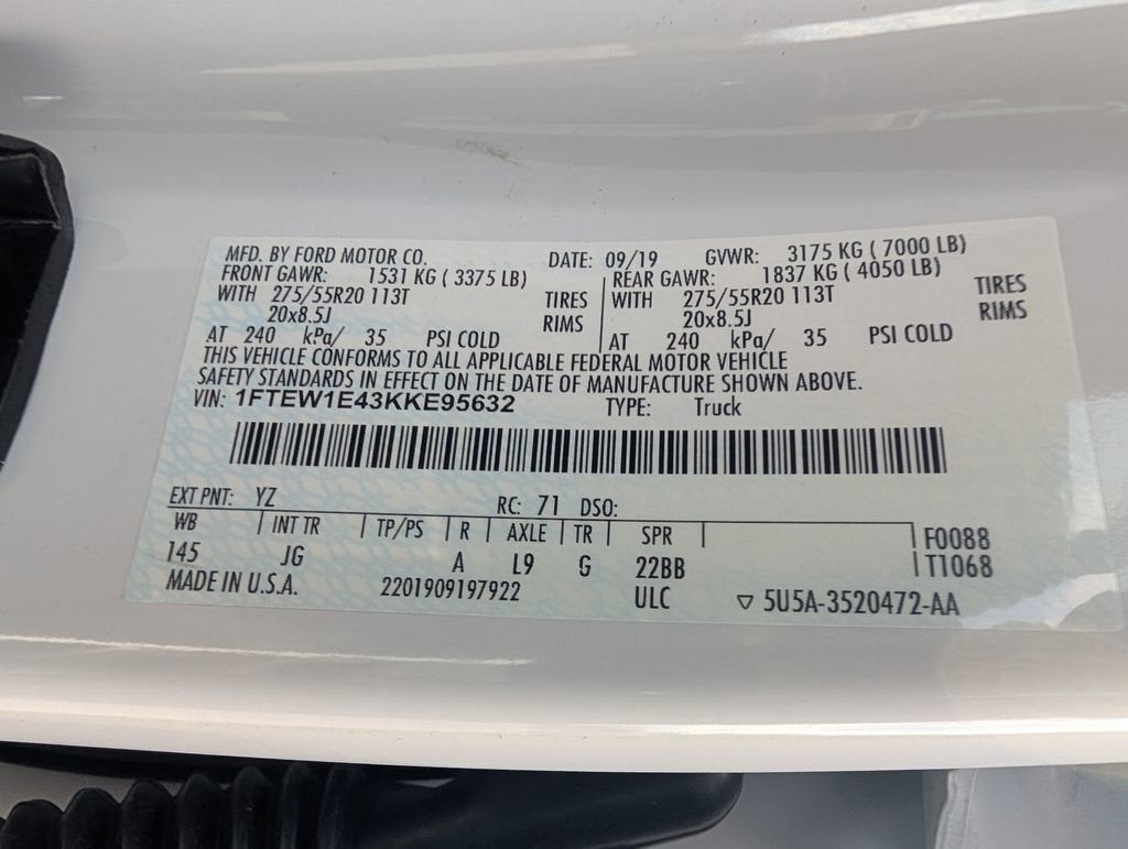 2019 Ford F-150 XL