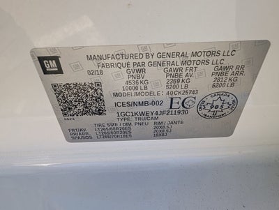 2018 Chevrolet Silverado 2500 HD LTZ