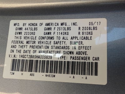 2017 Honda Accord EX-L V6