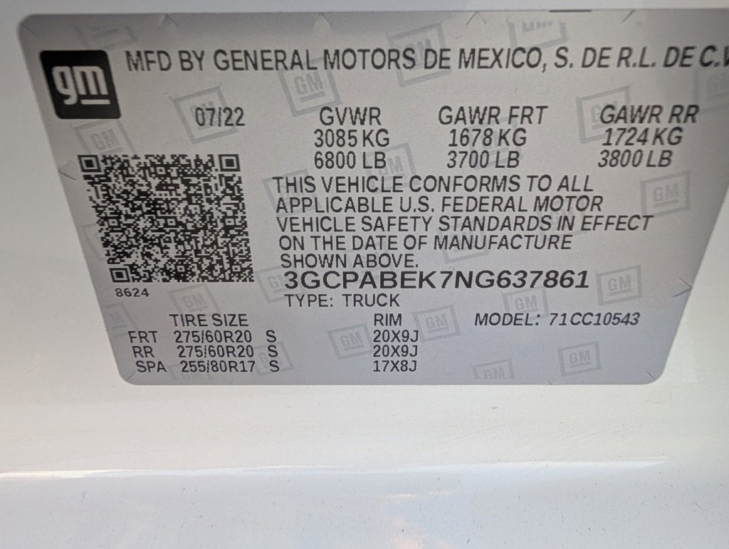 2022 Chevrolet Silverado 1500 Custom