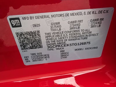 2026 Chevrolet Silverado 1500 Custom Trail Boss