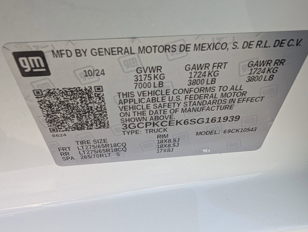 2025 Chevrolet Silverado 1500 Custom Trail Boss