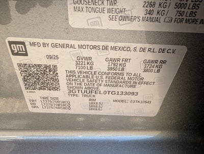 2026 GMC Sierra 1500 AT4X