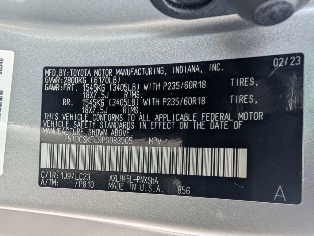 2023 Toyota Sienna 25th Anniversary Edition