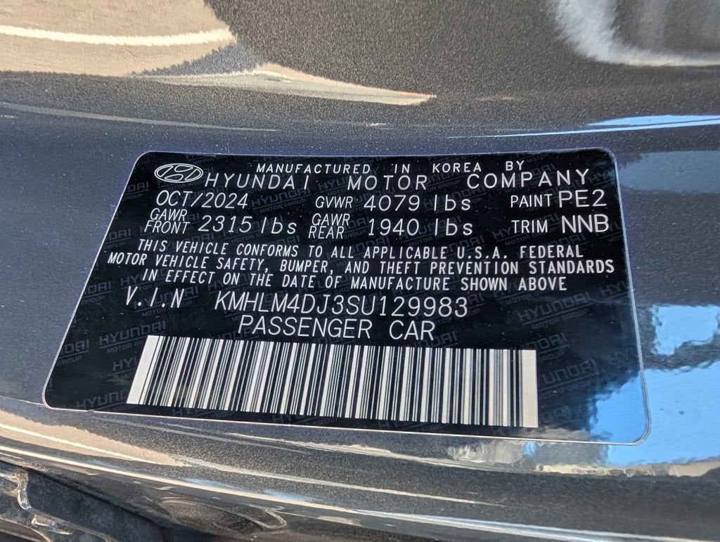 2025 Hyundai Elantra Hybrid Blue