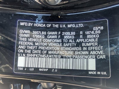 2018 Honda Civic Sport