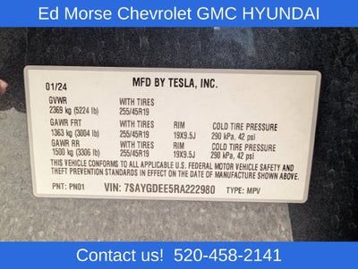 2024 Tesla Model Y Long Range Dual Motor All-Wheel Drive